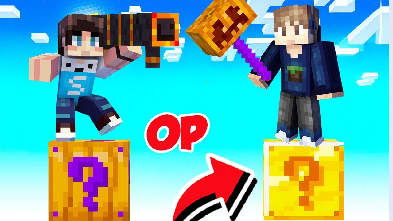 KITA DUEL LUCKY BLOCK TERBARU PALING OP DI MINECRAFT!!!