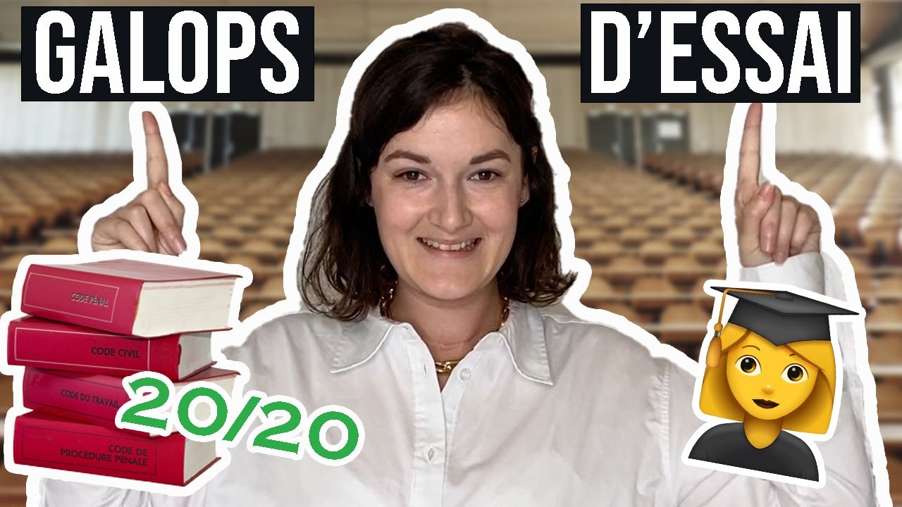 RÉVISER ET RÉUSSIR LES GALOPS D'ESSAI À LA FAC DE DROIT