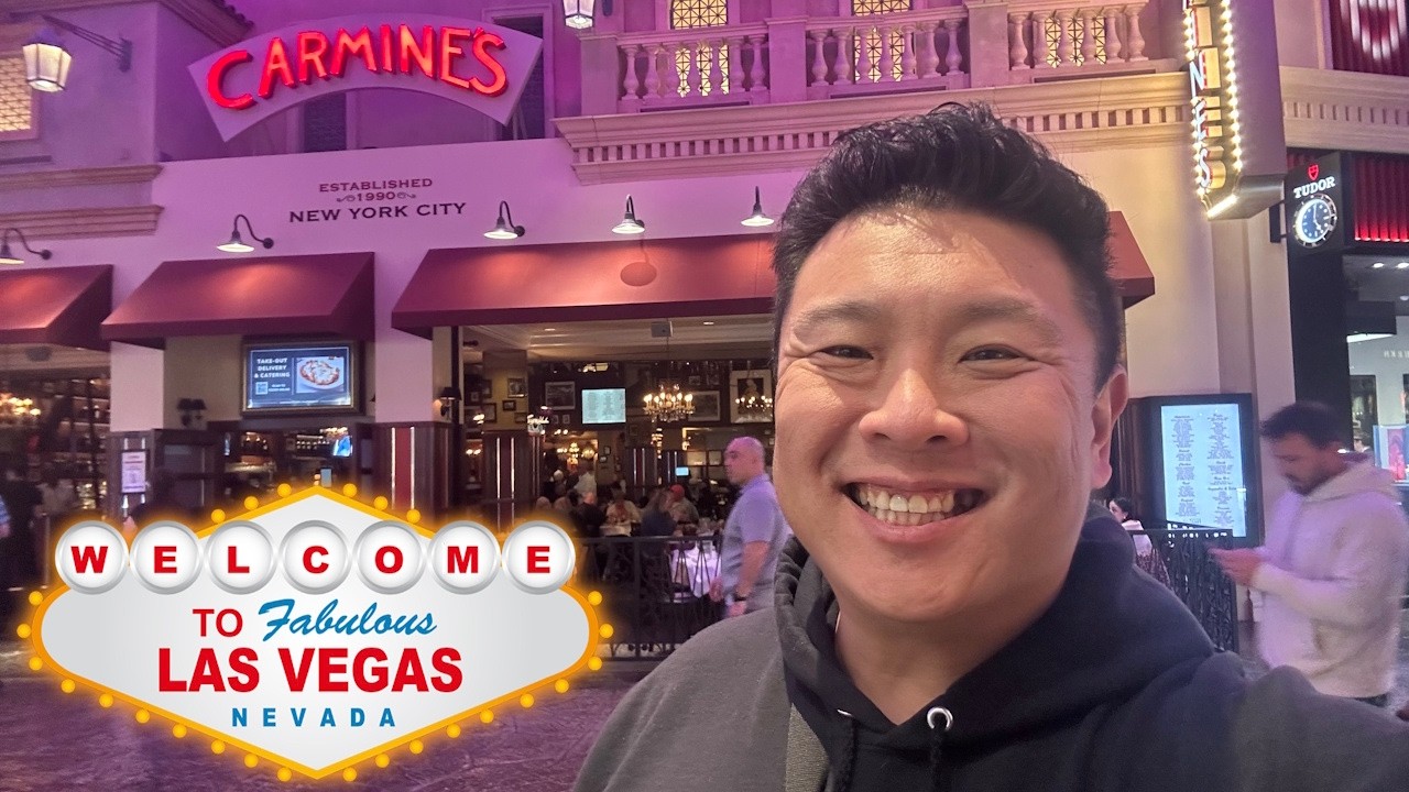 I Ordered the WORLD'S LARGEST Pasta at Carmine's Las Vegas! (Huge Food Review)