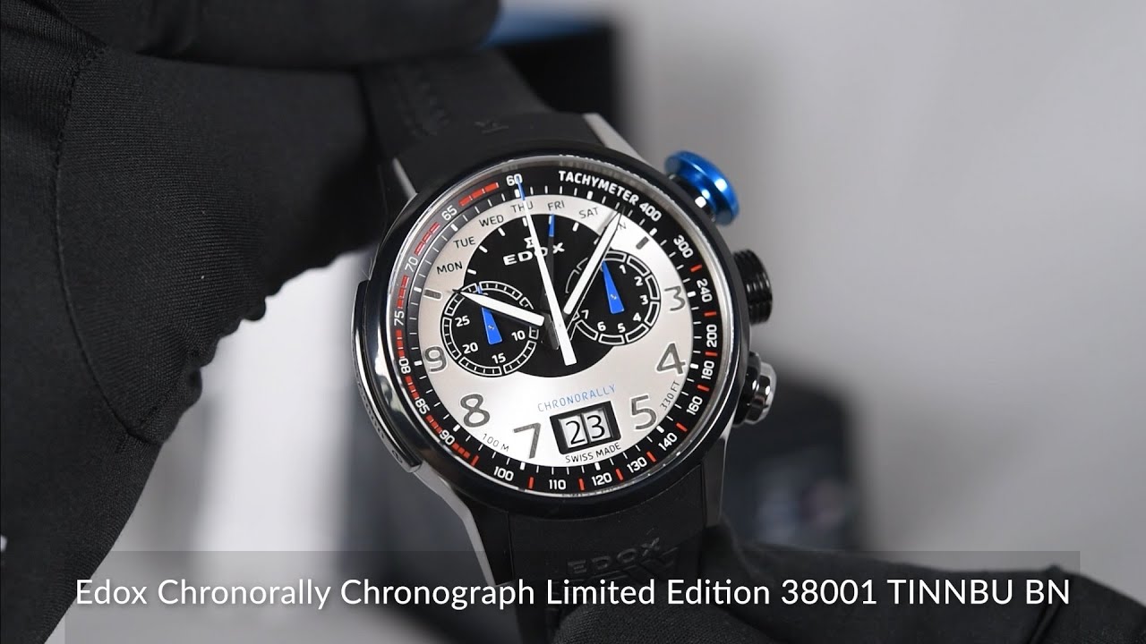 Edox Chronorally Chronograph Limited Edition 38001 TINNBU BN