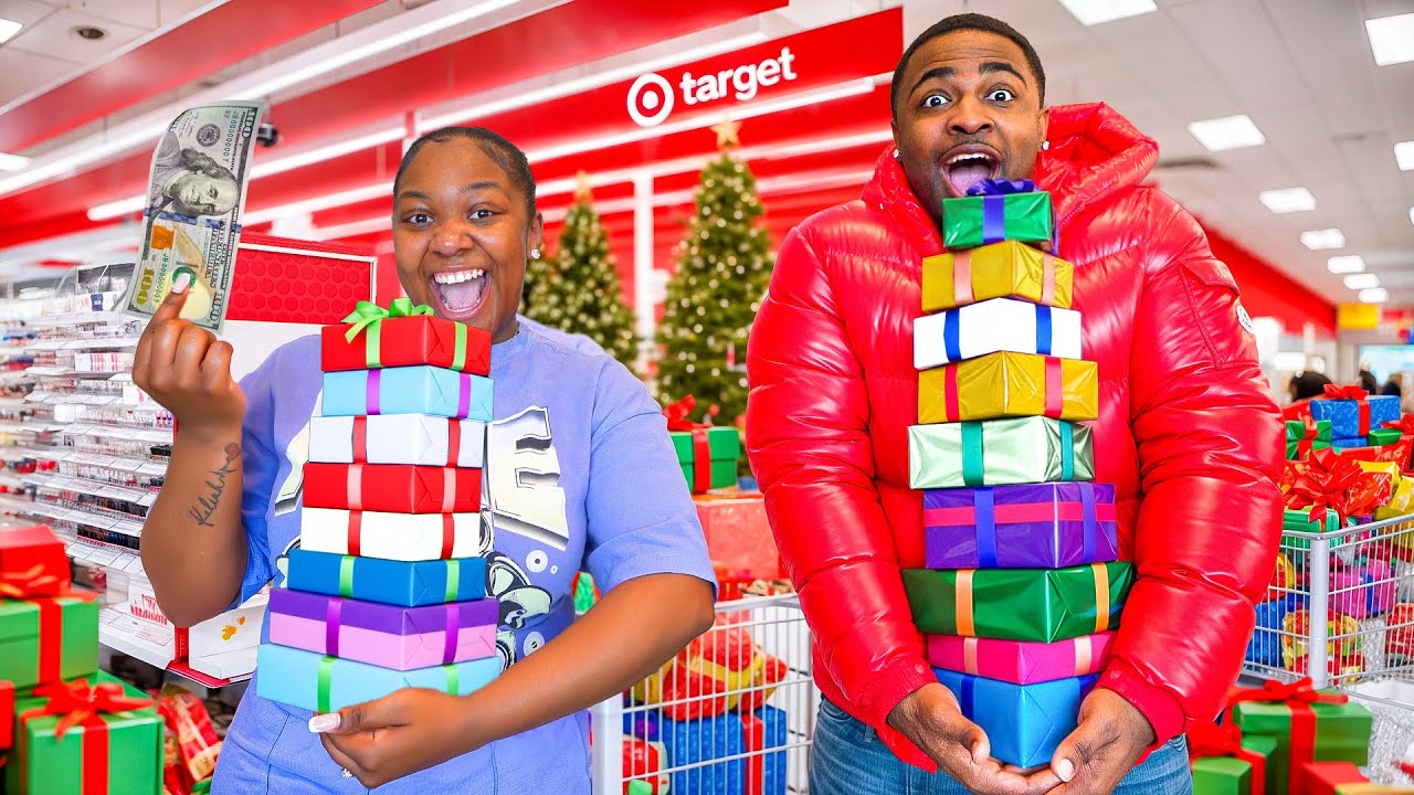 $100 TARGET GIFT SWAP CHALLENGE! 🎁 | VLOGMAS DAY 14
