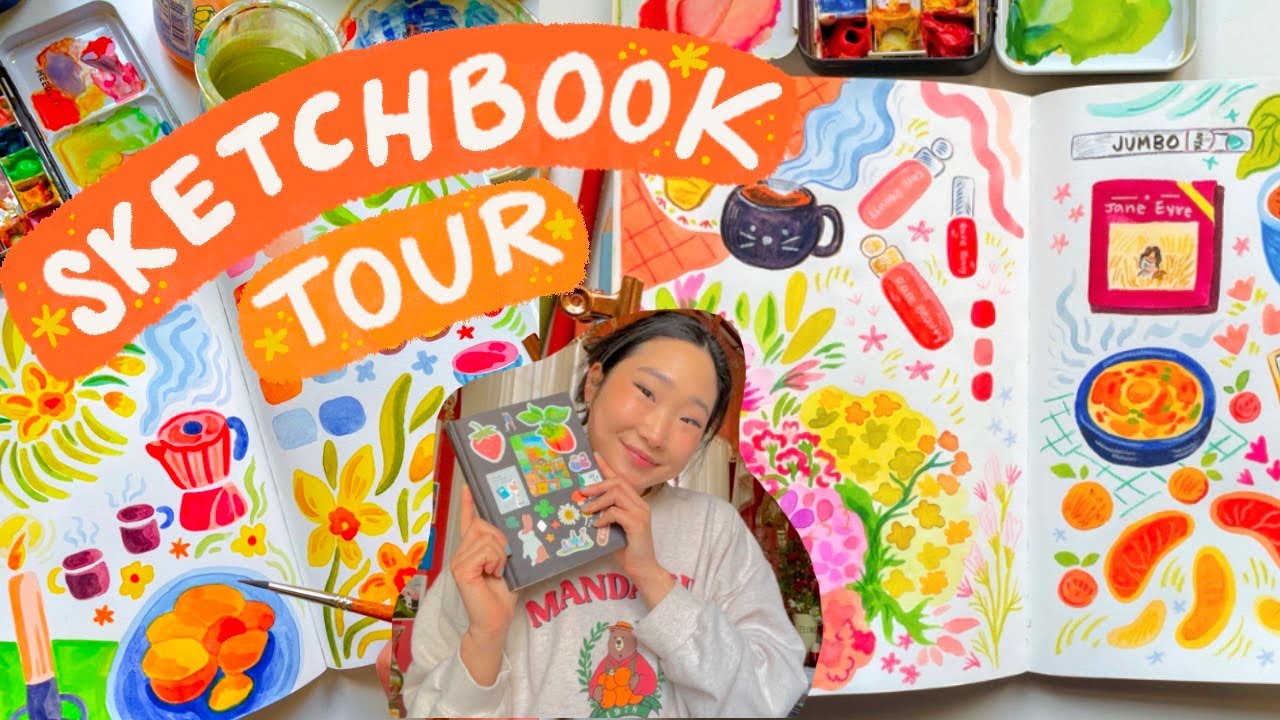 sketchbook tour 📙✏️✨