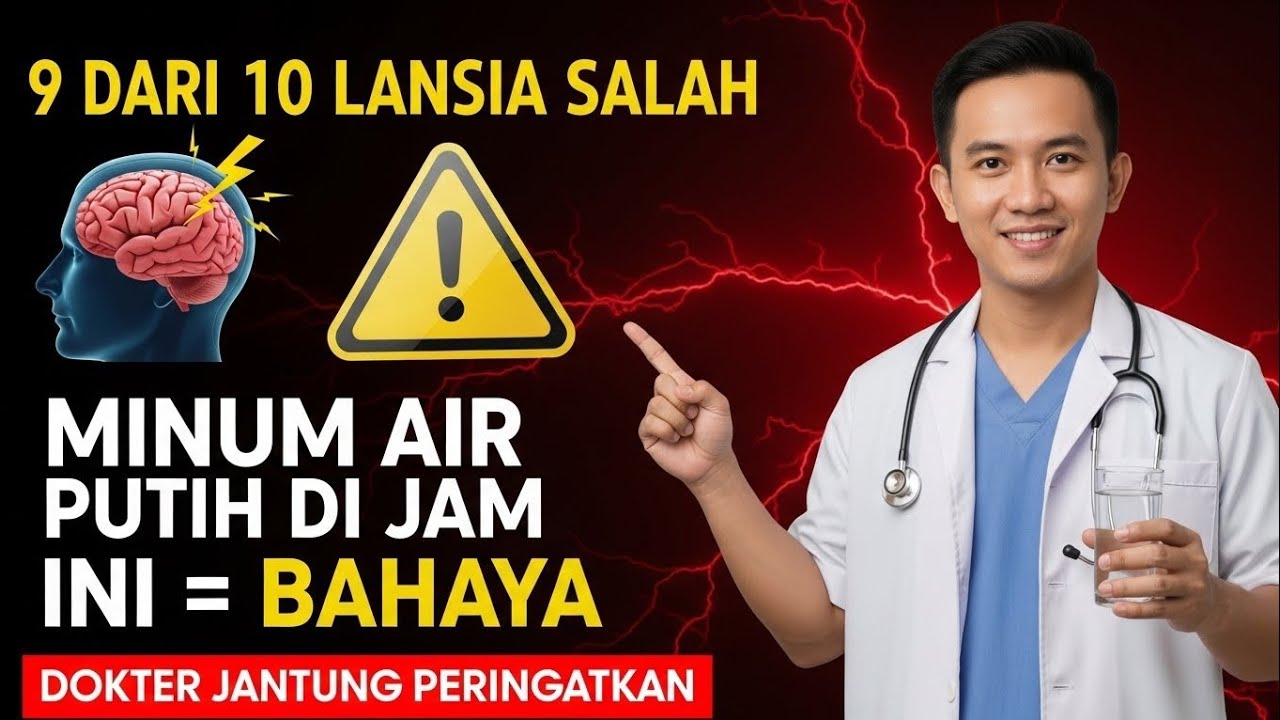 AWAS‼️Jangan Minum Air Di Waktu Ini, Bisa Memicu Stroke dan Serangan Jantung Dini Hari!