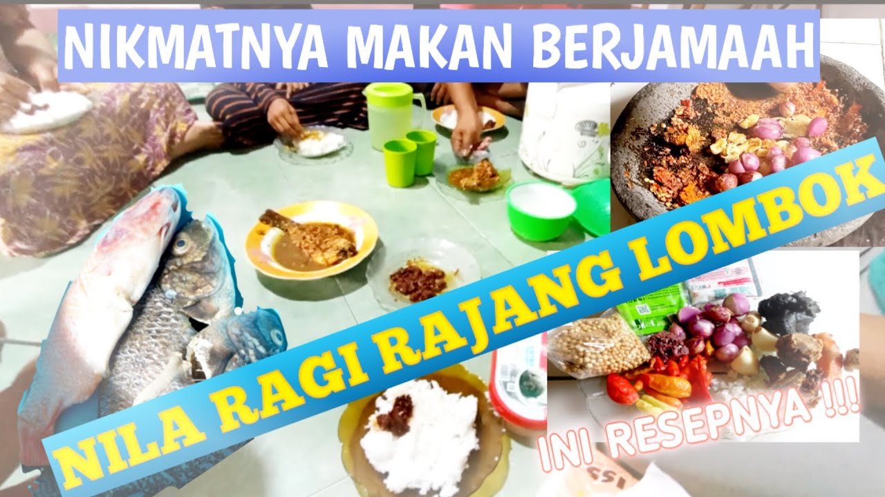 RESEP SIMPEL NILA RAGI RAJANG KHAS LOMBOK || AUTO MAKAN BERSAMA KELUARGA || NIKMATNYA MANTAP