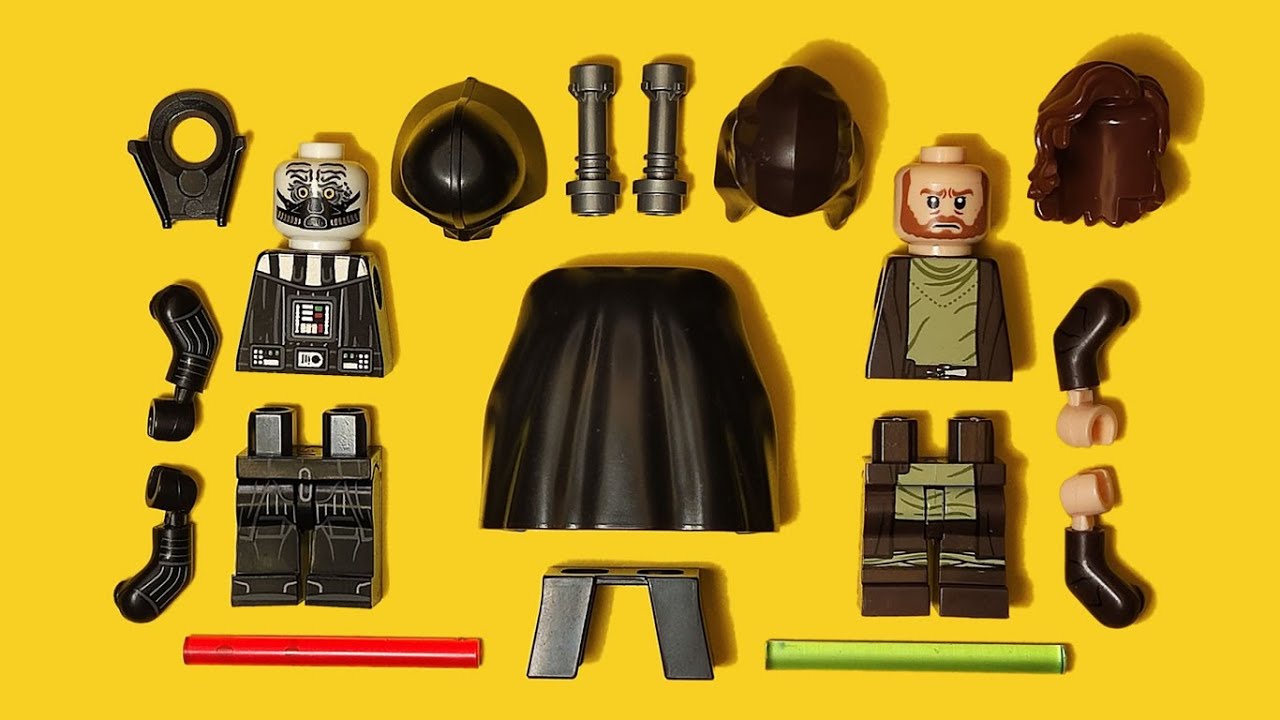 LEGO Obi-Wan Kenobi VS. Darth Vader Epic Fight | Unofficial Minifigure | Star Wars
