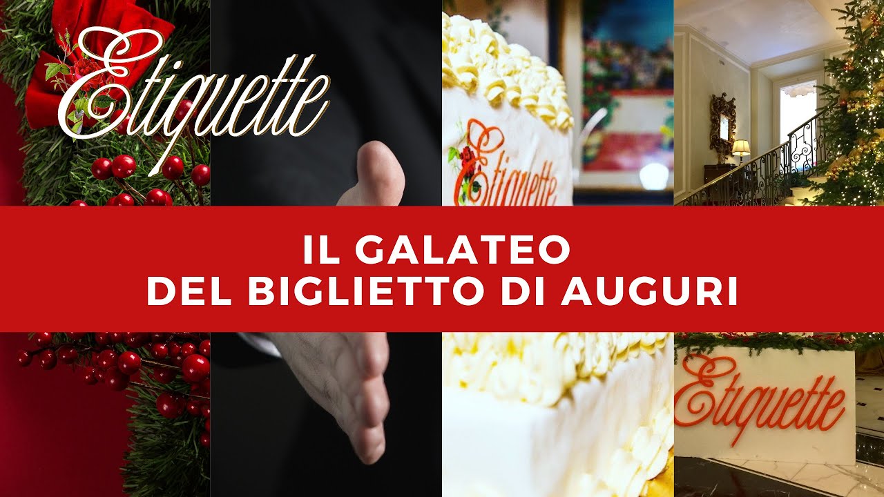Etiquette Italy - Il Galateo del biglietto di auguri