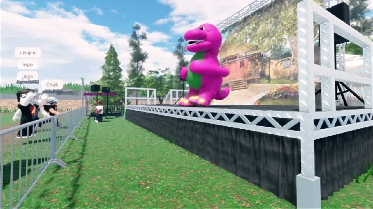 Barney's Sing Along Show! (The First 10 Minutes) || Barney & Friends ROBLOX!