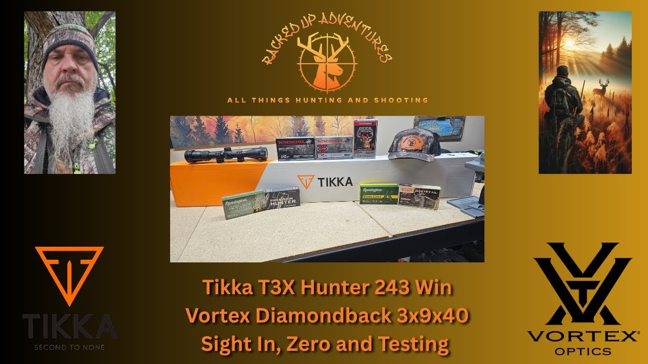 Tikka T3X Hunter под патрон .243 Winchester. Пристрелка и тестирование патронов.