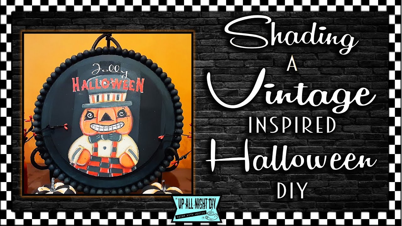 Vintage Halloween DIY Shading