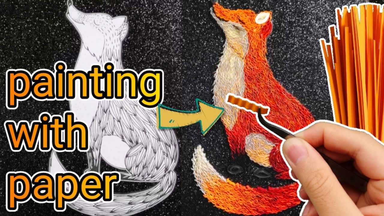 Quilling Paper Fox | Quilled Fox | Animal Quilling Tutorial | Quilling Paper Art | Paper Crimper