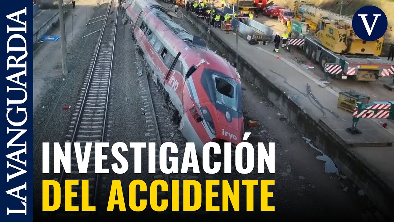 Imágenes de dron muestran las grúas retirando los restos del tren Iryo
