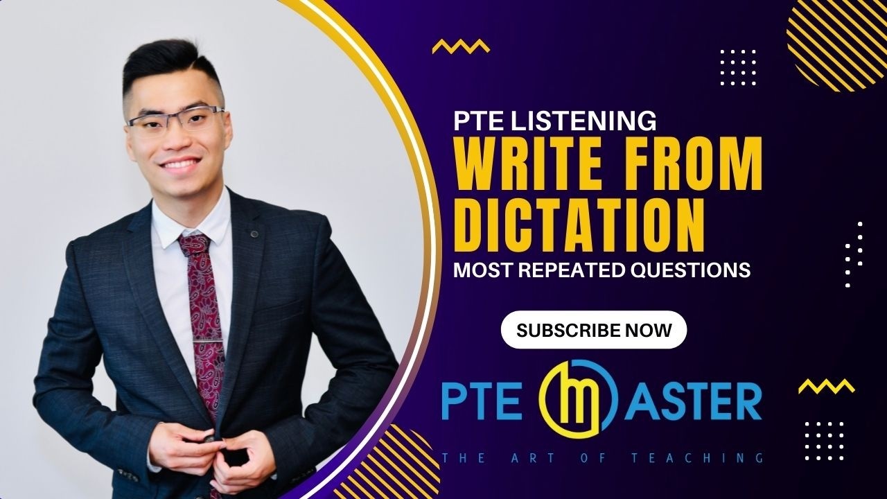 Most repeated PTE Listening Write from Dictation questions 03/07-14/03/26