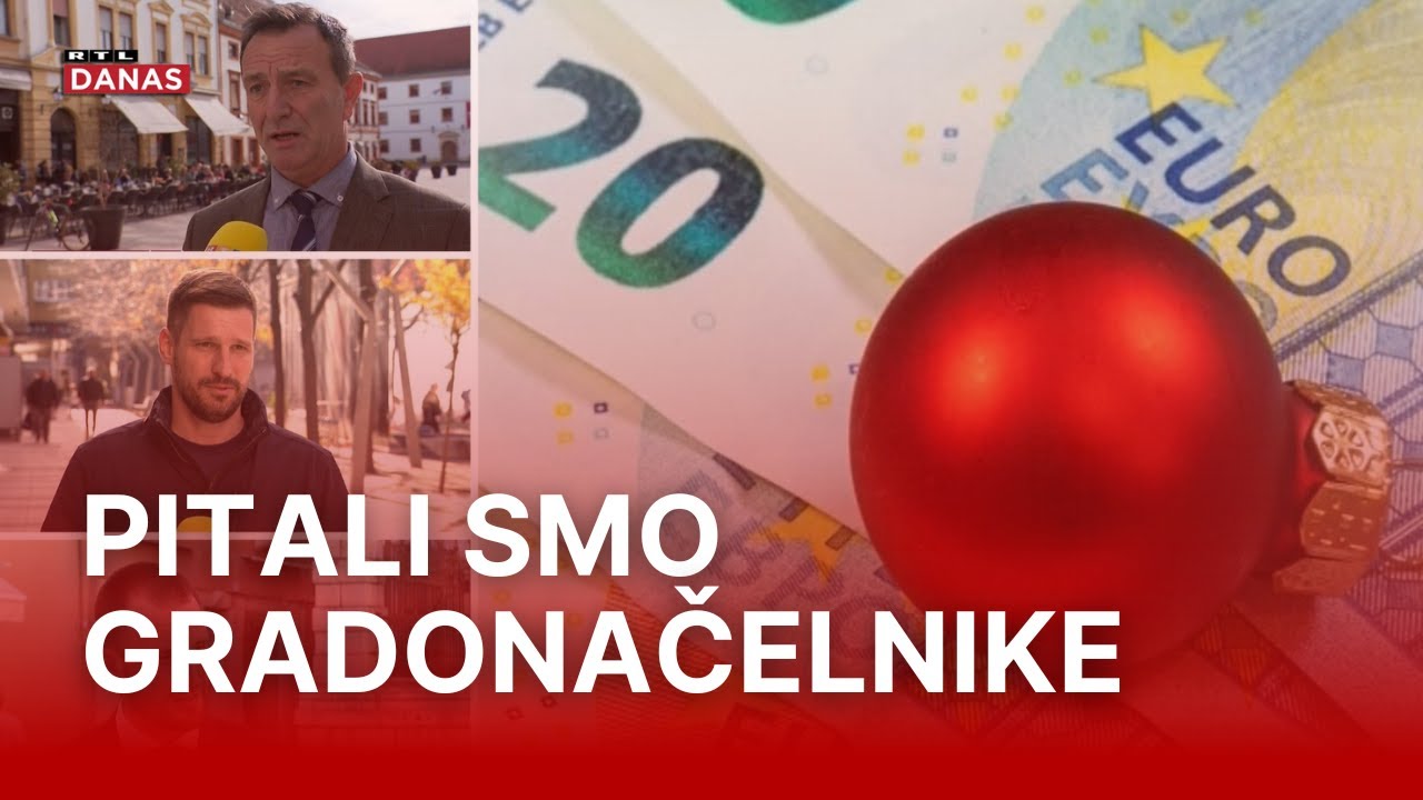 Radnici, umirovljenici... evo koji gradovi isplaćuju božićnice do 350 eura | RTL Danas