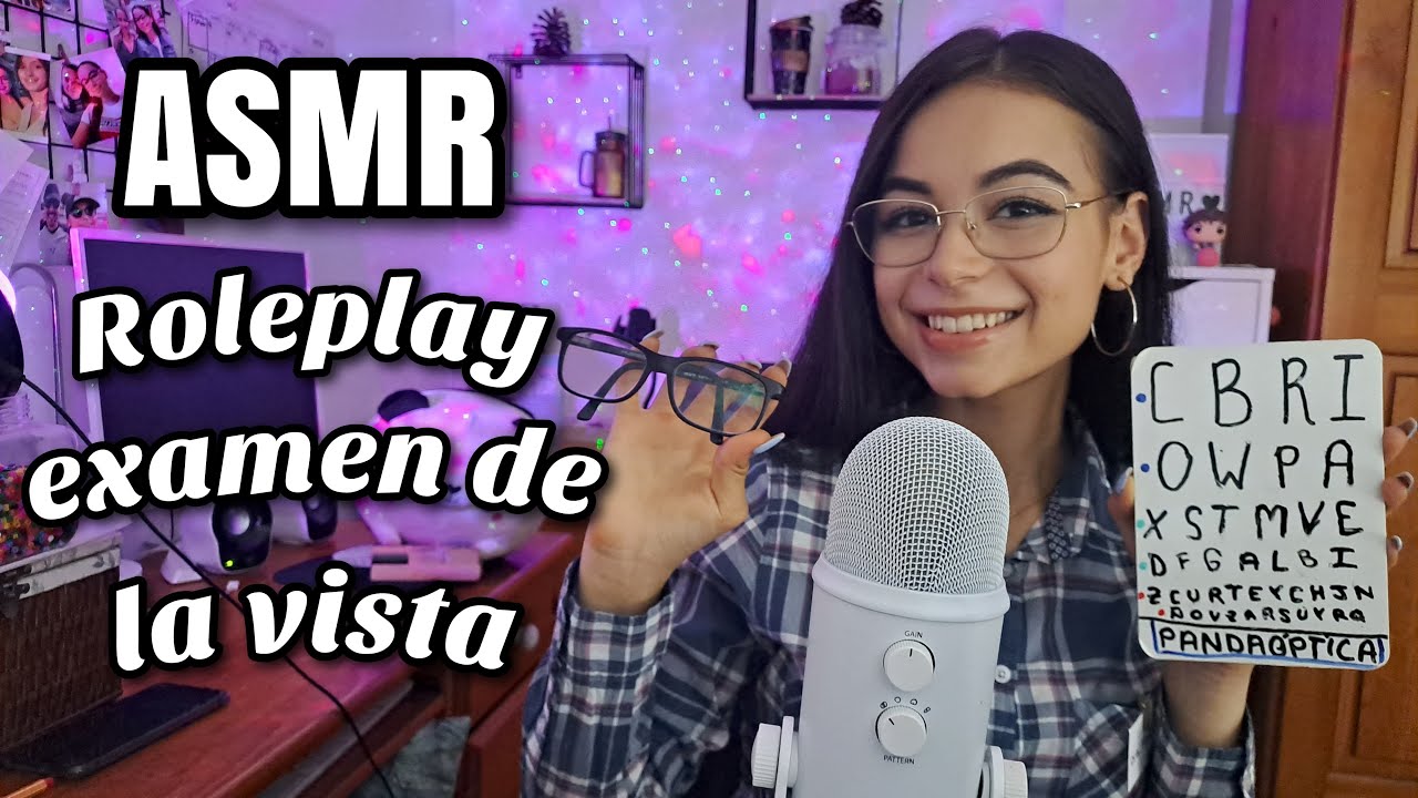 ASMR EXAMEN DE LA VISTA👁💙 | Roleplay médico | ASMR oculista en español para dormir | Pandasmr