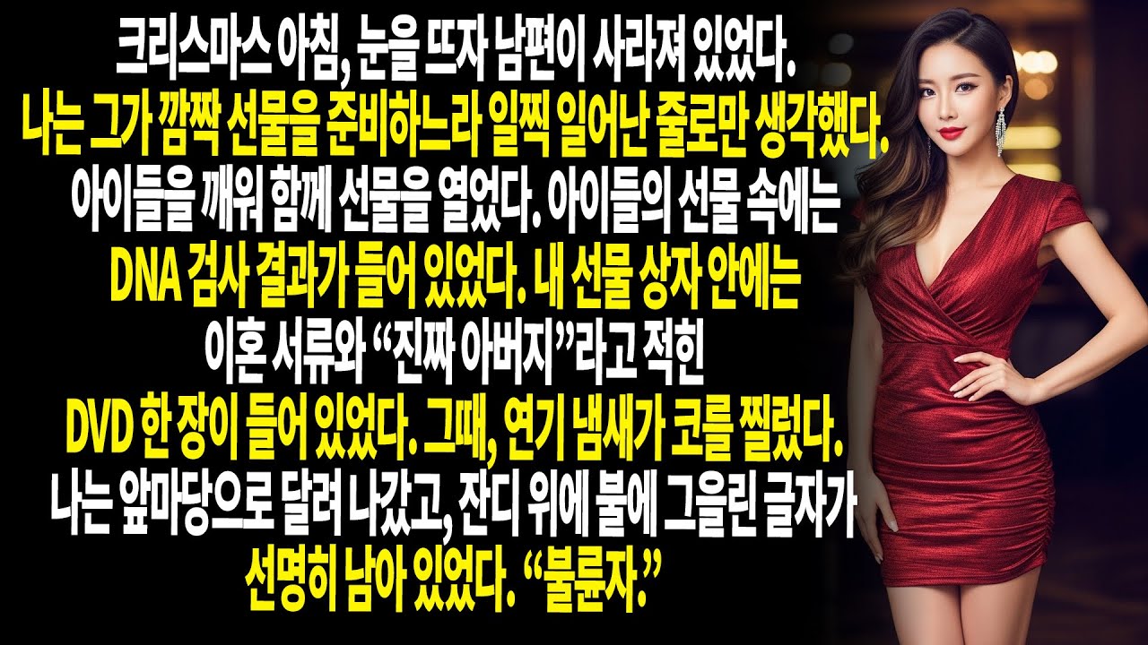 불륜, 현장에서 발각, 법정에서 빈손 그리고 이혼 당일에 찾아온 너무 늦은 무릎 꿇음