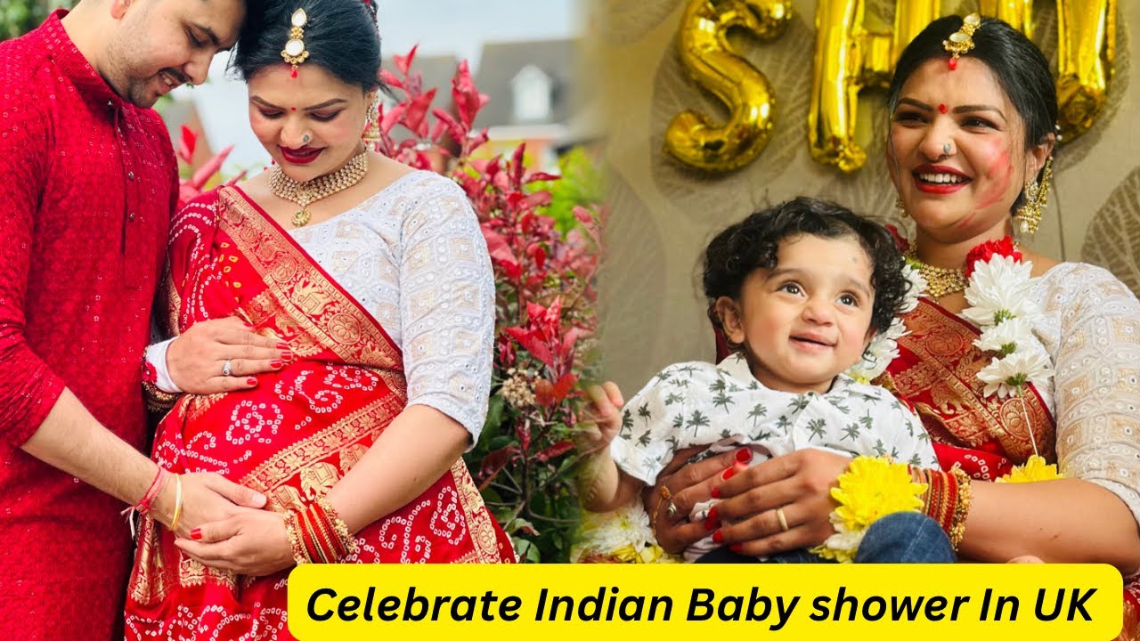 Baby Shower Function In England | Indian Godh Bharai Ceremony | Indian Family In UK |