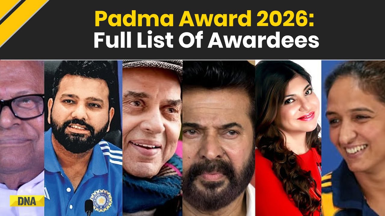 Padma Awards 2026: Dharmendra, Adman Piyush Pandey, Rohit Sharma Among Awardees | Watch Full List