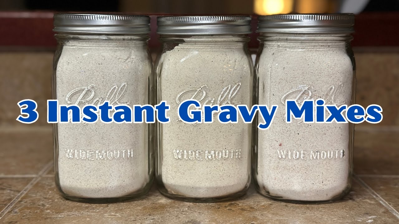 3 Instant Homemade Gravy Mixes | Just Add Water!
