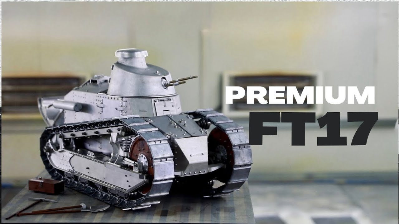 I painted a perfect RC tank model 1/6 FT17