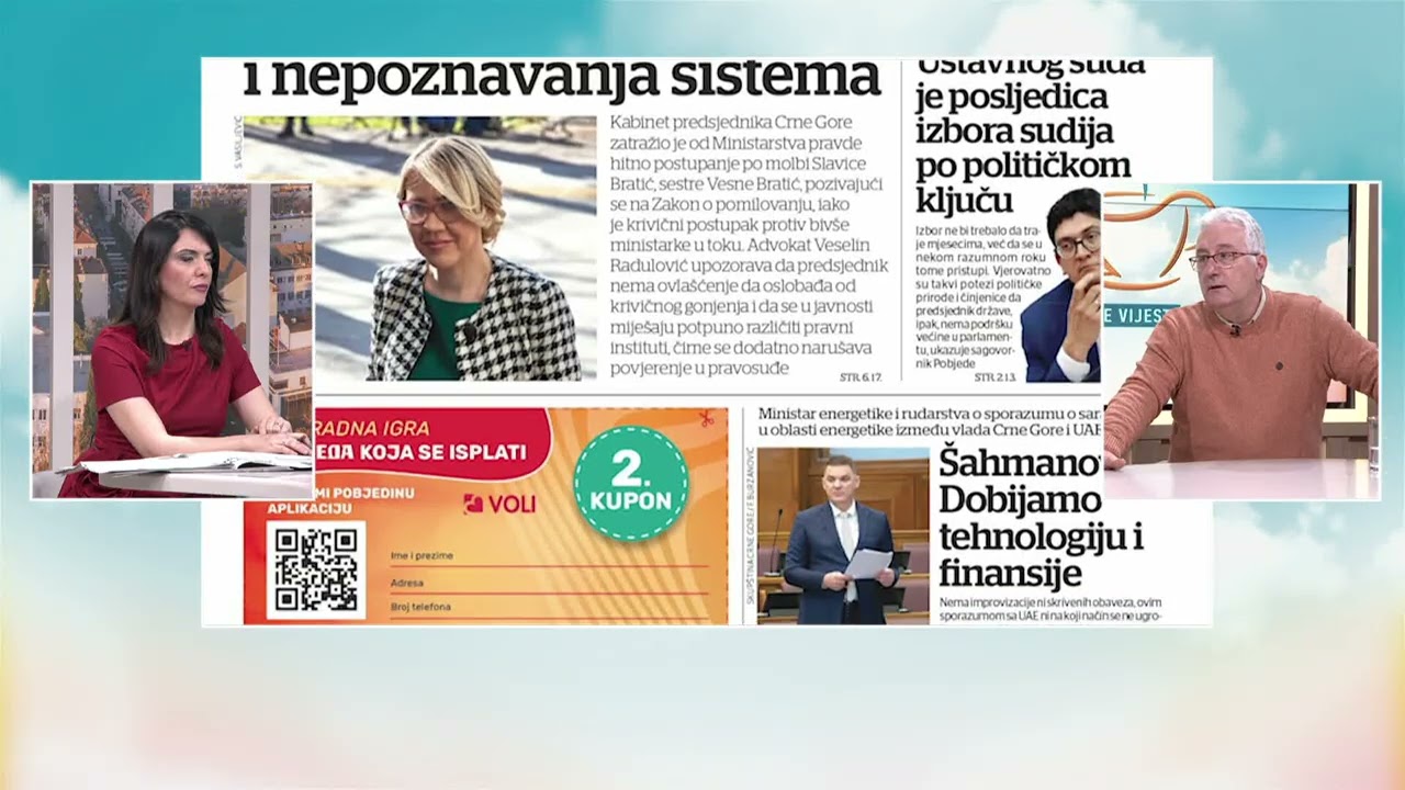 BOJE JUTRA - PREGLED ŠTAMPE: ZORAN RADULOVIĆ, CN 