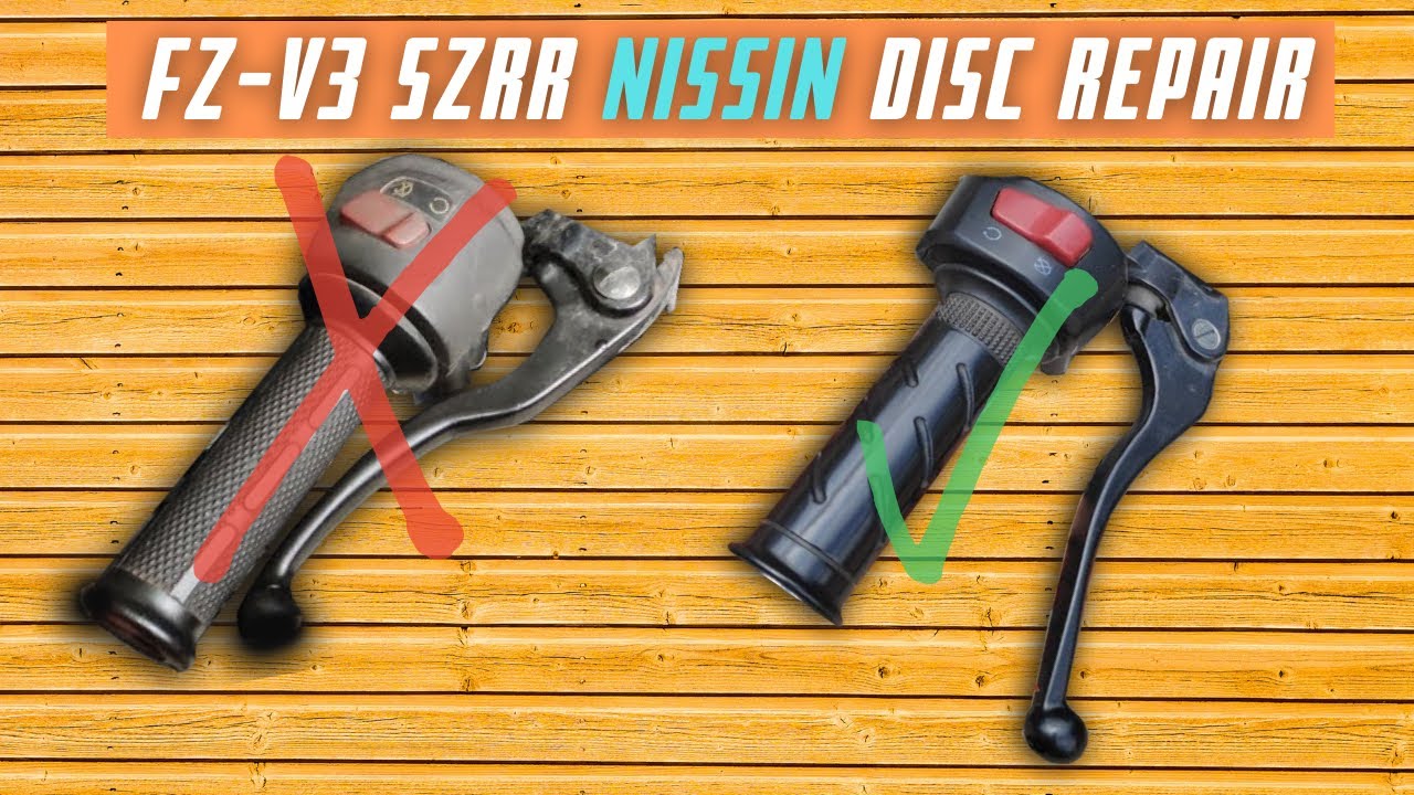 FZS V3 / SZRR disc brake master cylinder kit replacement / Quickest Brake Bleeding TRICK in 1 min/