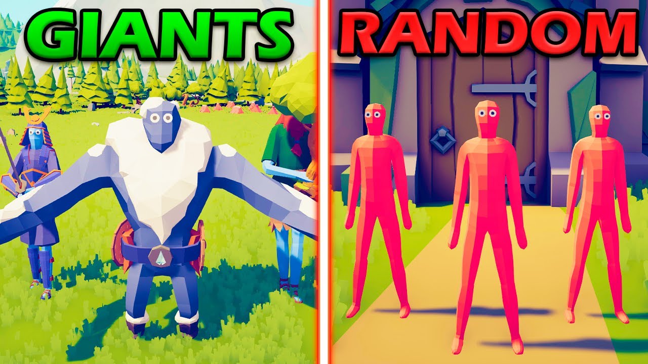 GIANT UNITS vs RANDOM TEAM - Totally Accurate Battle Simulator | TABS