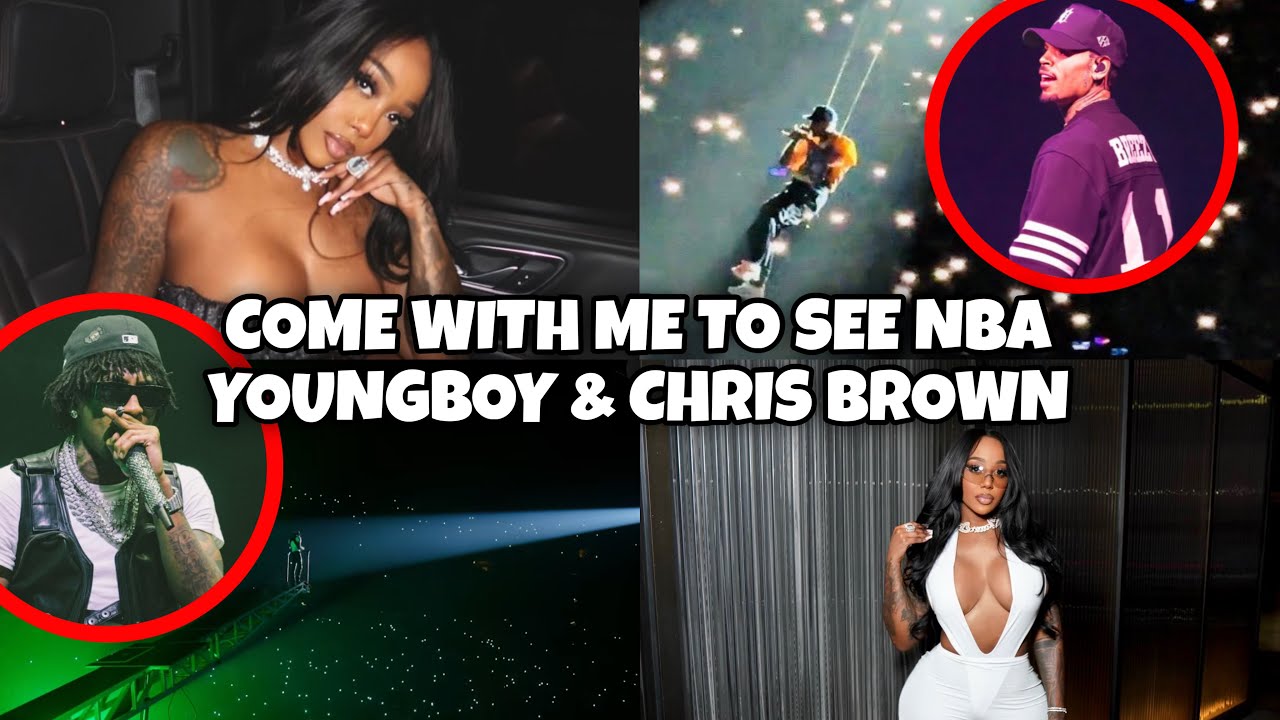 COME TO THE NBA YOUNGBOY & CHRIS BROWN CONCERT WITH ME 🎶✨ 