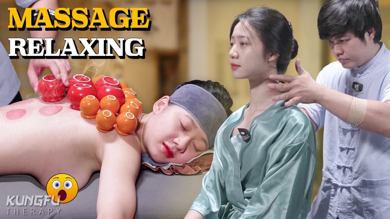 ASMR🔥Массаж в стиле кунг-фу и медные банки, которые СНИМАЮТ глубокое напряжение и ОБЛЕГЧАЮТ стрес...