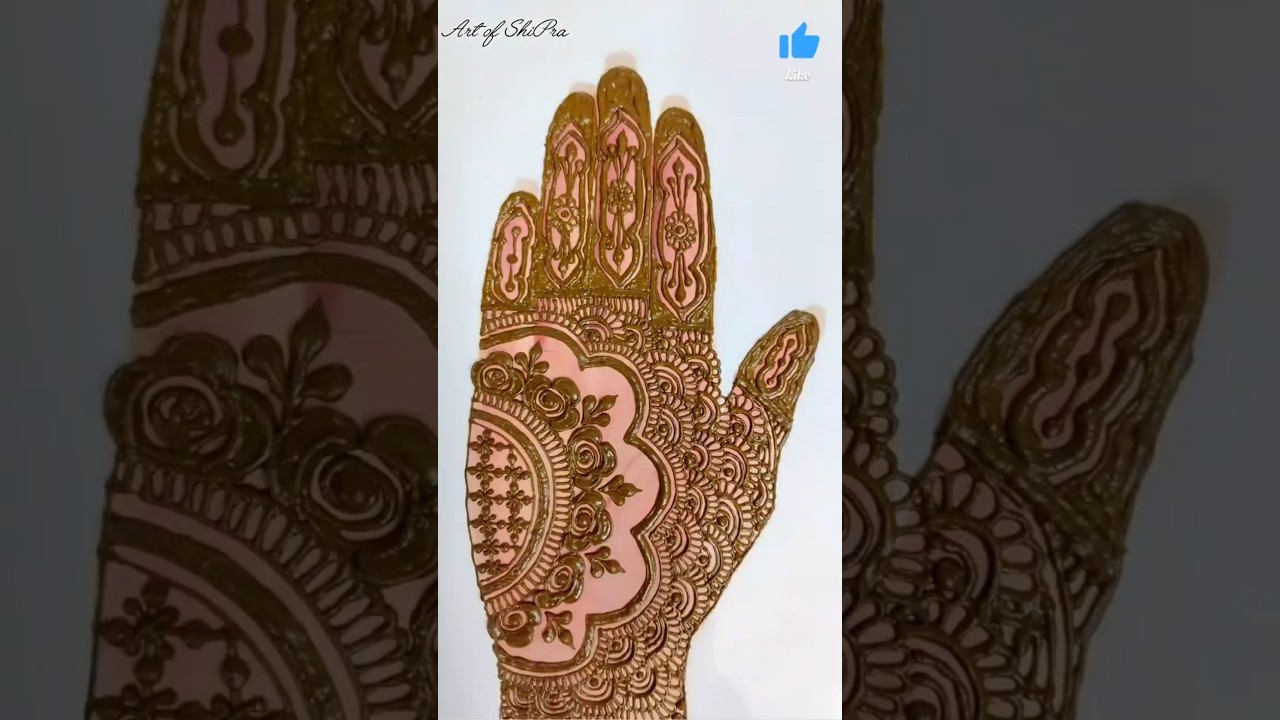 Rose Mehndi Design || मेहंदी की डिजाइन || #मेहंदी #Henna #Shorts #Mehndi #Art of ShiPra