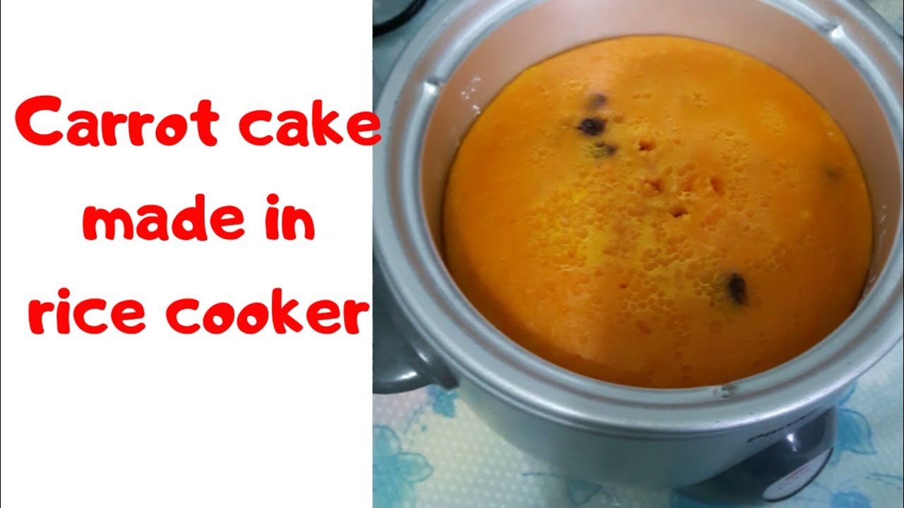 Carrot cake made in rice cooker 🍮