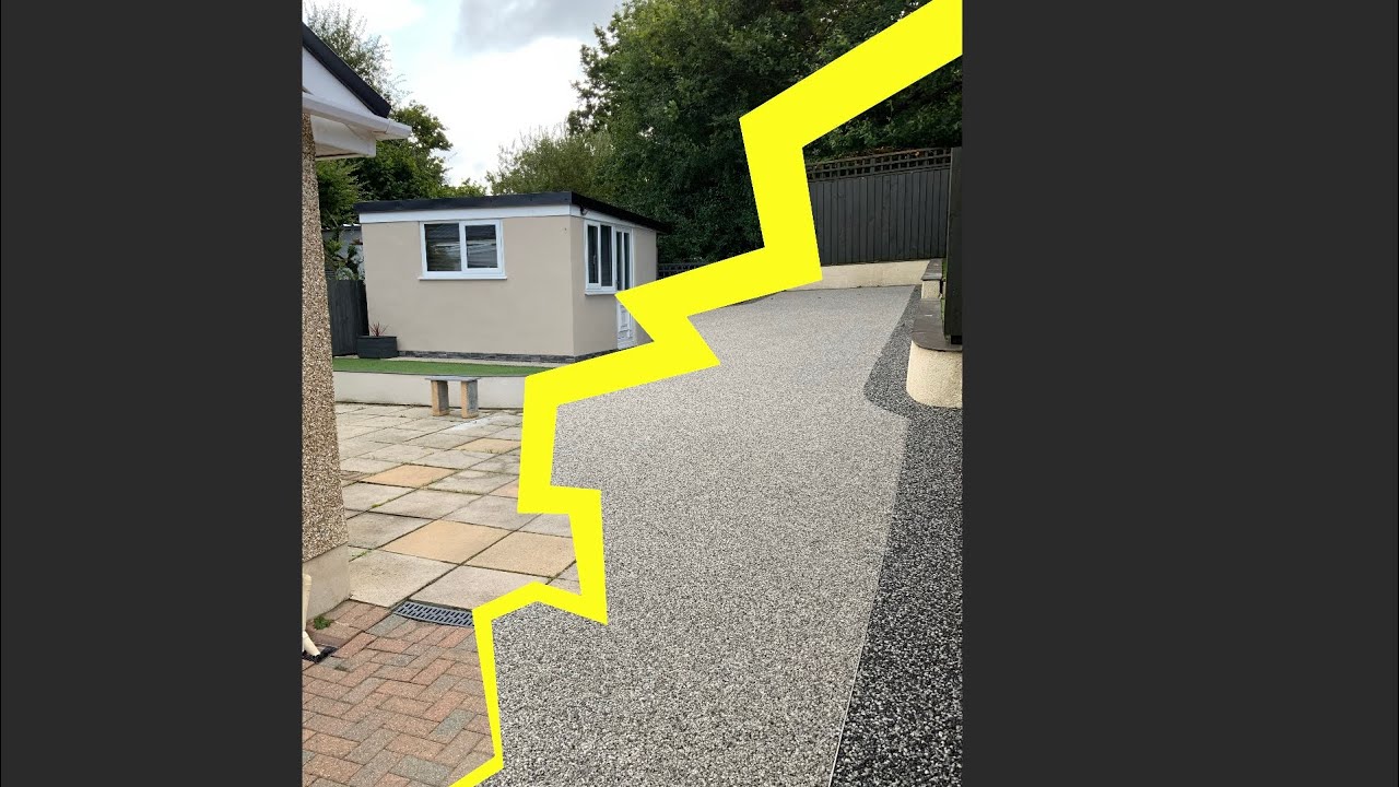 Transformation from patio slabs to resin