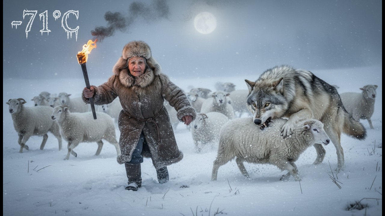 At -71°C, a Pack of Wolves Surrounded the Cabin of an Elderly Woman Living Alone