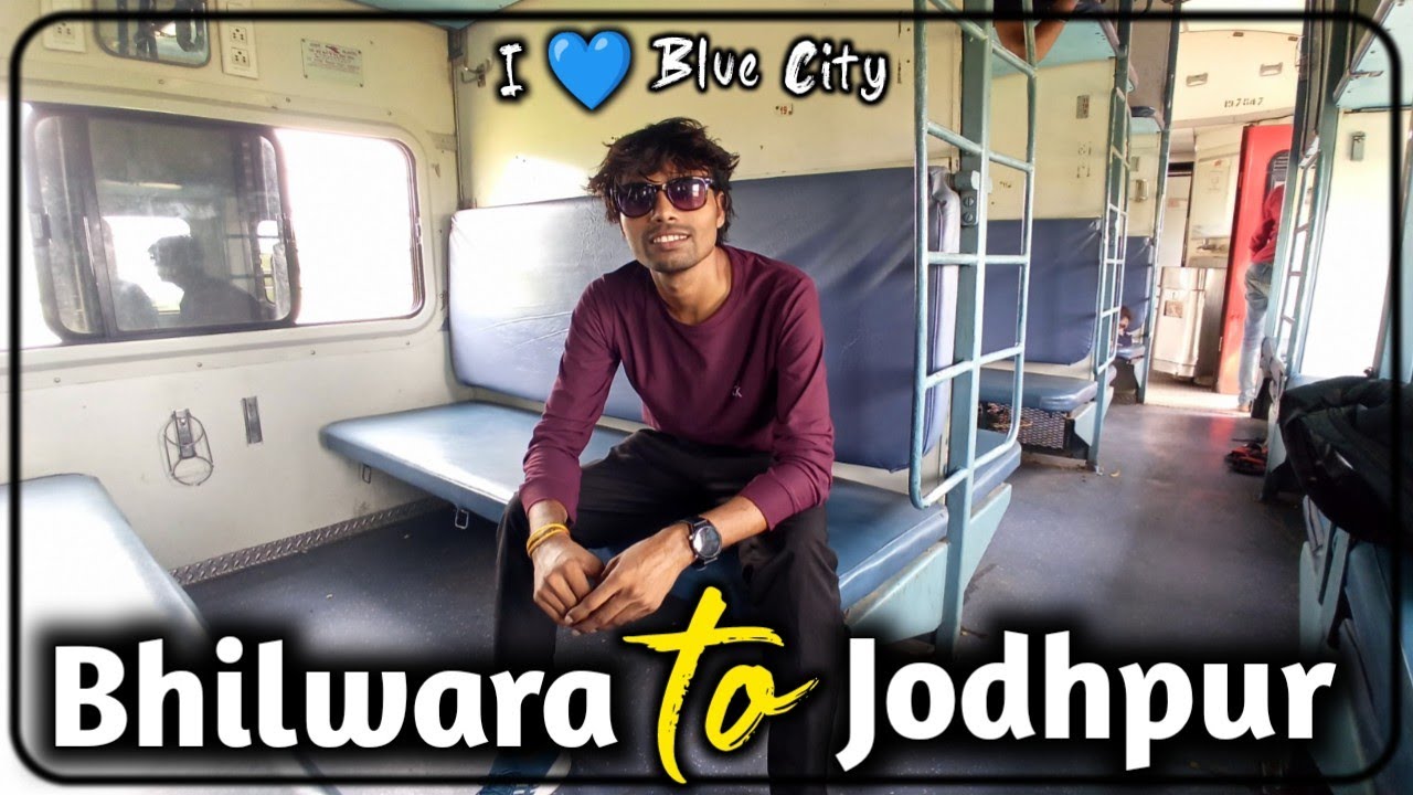 Bhilwara to jodhpur train || puri train Khali 🤣 | भीलवाड़ा से जोधपुर | Indore - Jodhpur Express 14802