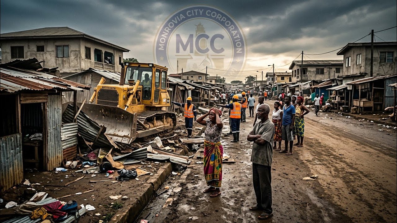 SHOCKING Monrovia City Corporation massively removed makeshifts in Fiamah, Sinkor City 