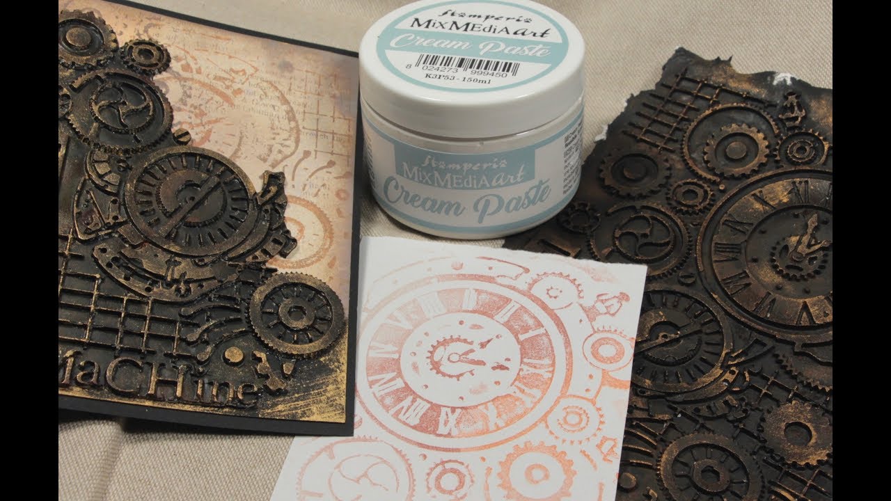 Stamperia Cream Paste and Moulds Tutorial!