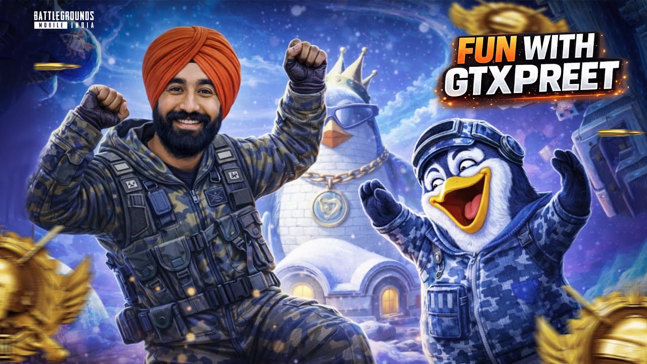 FUNNY CHALLENGES NIGHT 🤑 : BGMI LIVE | PUBG x PREET GTX