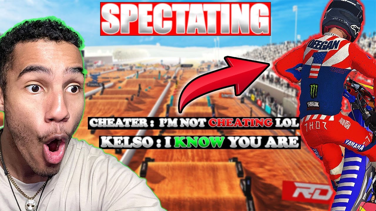 He Tried to HIDE His Cheats… Until I Spectated Him! 🚨 | MX Bikes