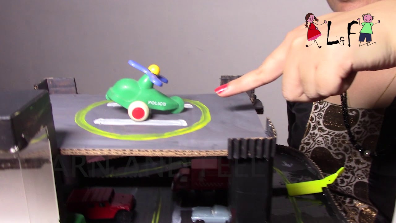 Play with toy parking set