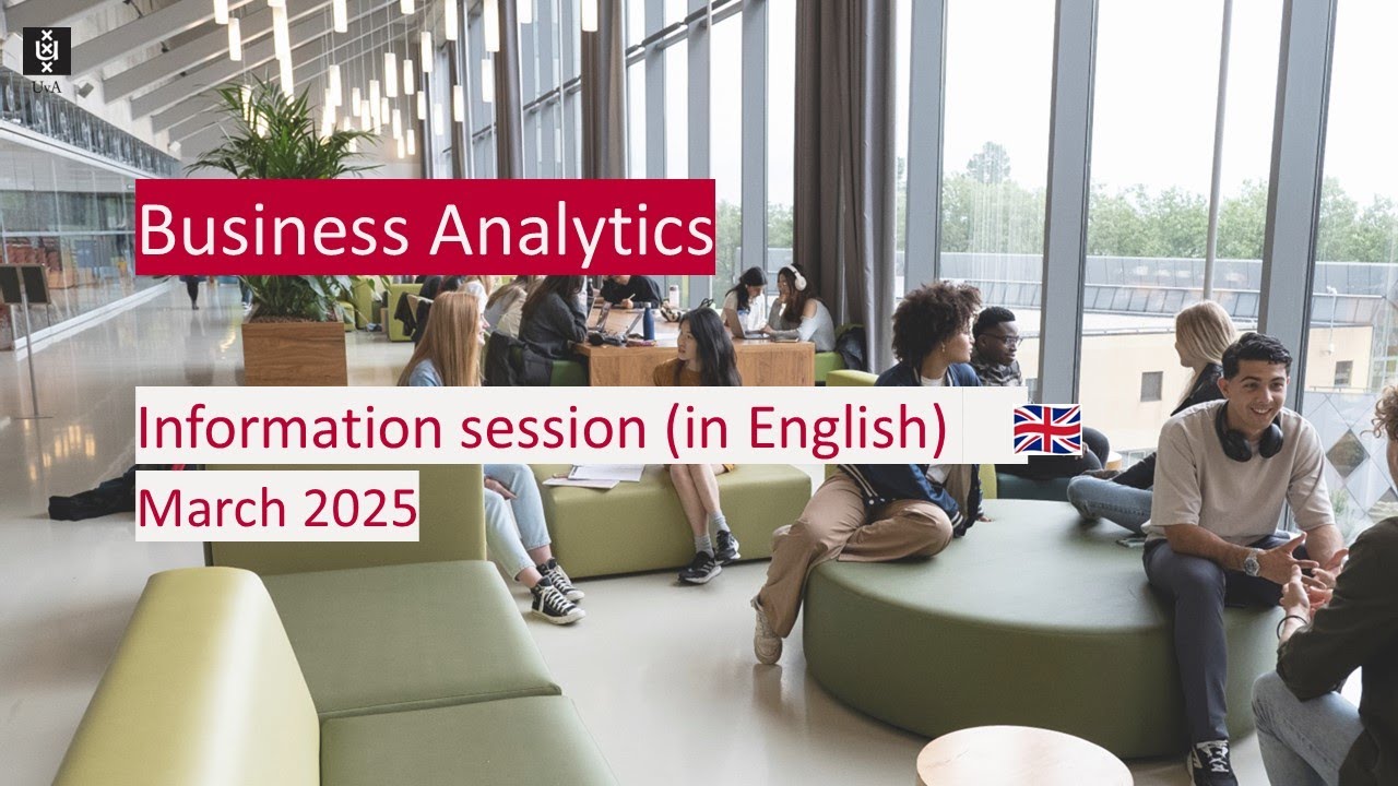 UvA | Bachelor’s in Business Analytics: online information session - in English (Maart ’25)