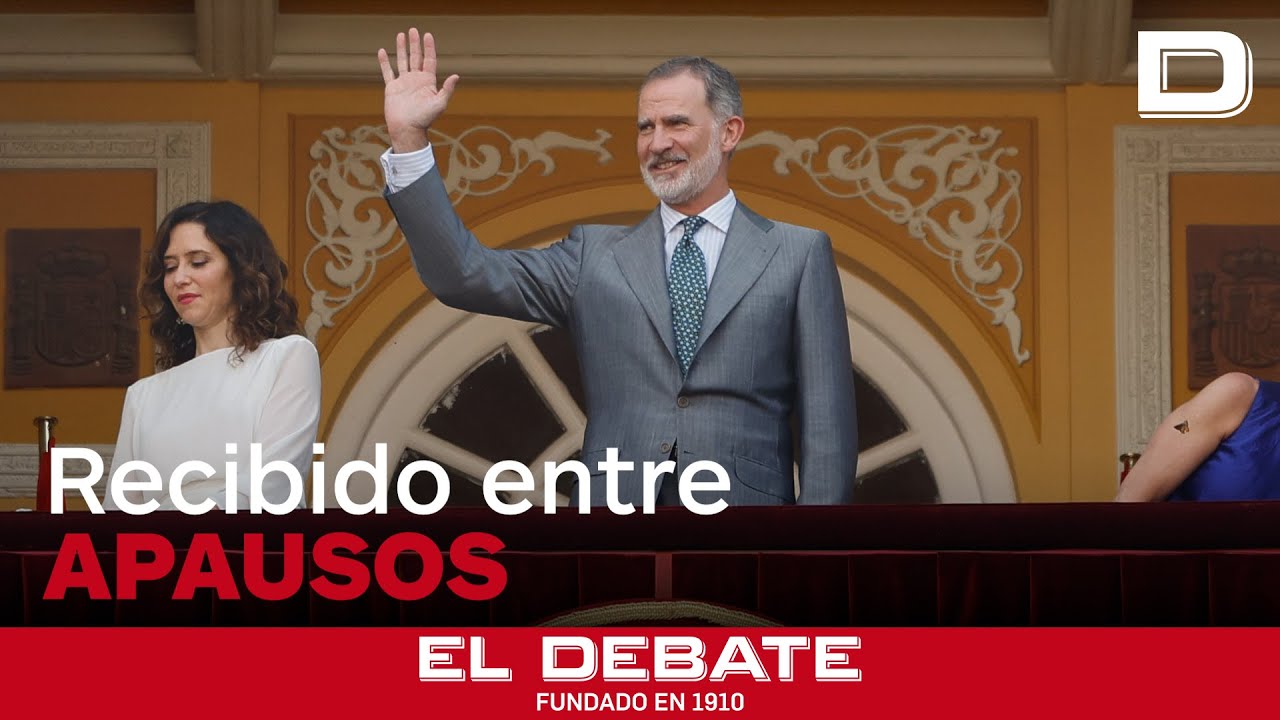 La larga ovación a Felipe VI en su llegada a Las Ventas