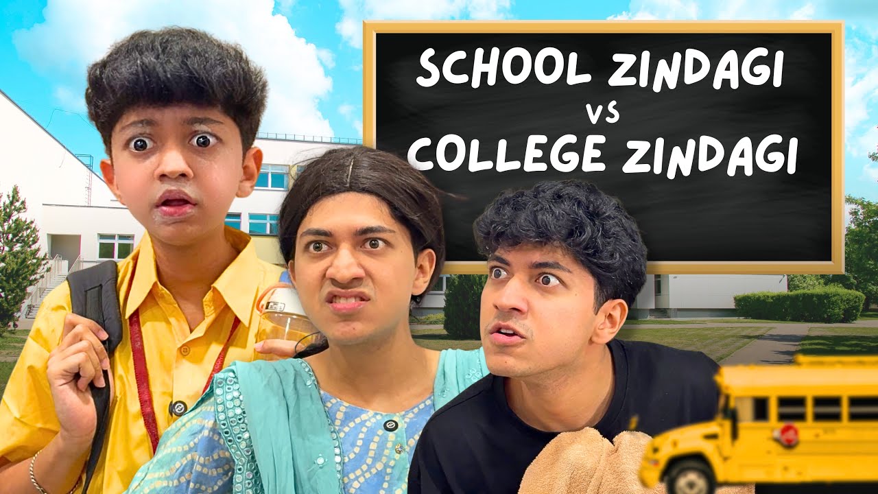 SCHOOL VS COLLEGE LIFE🥹📚 #school #college #students | Kaizzzzlol