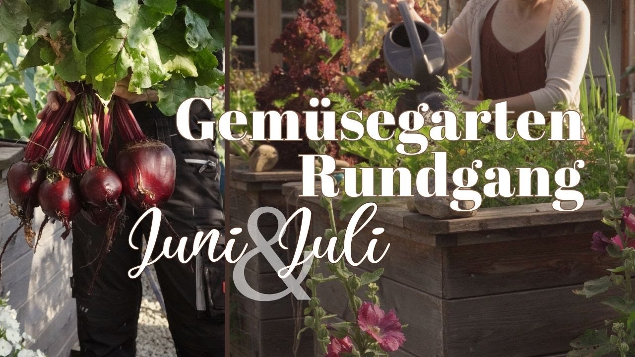 Gemüsegartentour 🥕🌱🥔 das pflanzen & ernten wir im Frühsommer 👩‍🌾 Selbstversorger Gartenrundgang