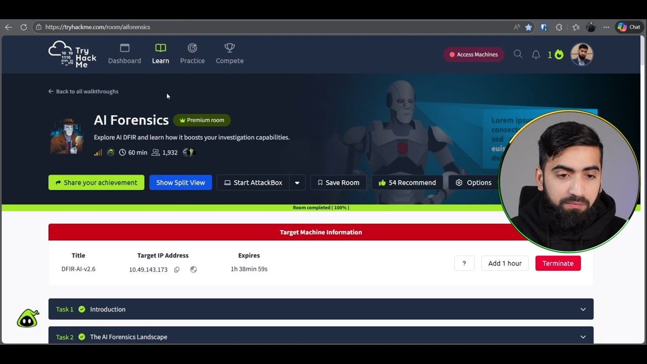Using AI in DFIR | aiforensics THM