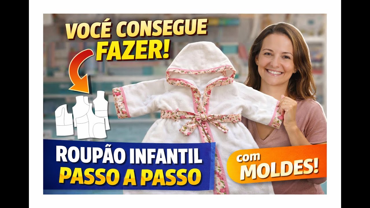 Como fazer um  roupão infantil