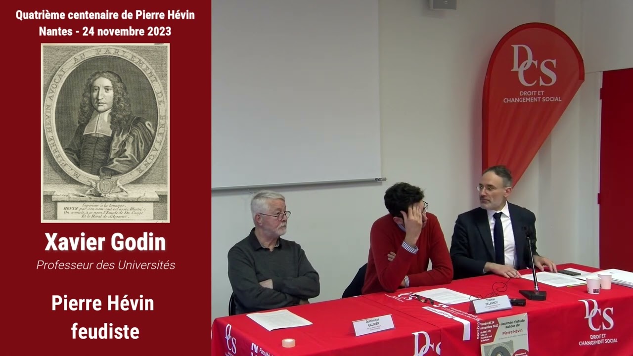 Xavier Godin - Pierre Hévin feudiste