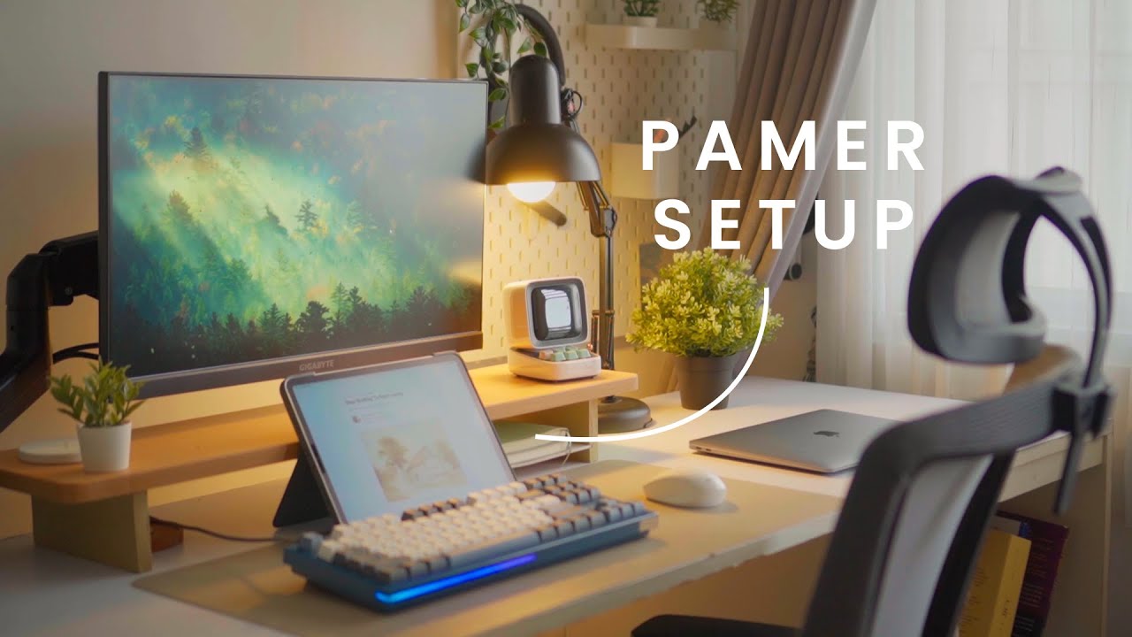 Setup Meja Kerja Produktif 2025 - WFH, Nyaman, Estetik