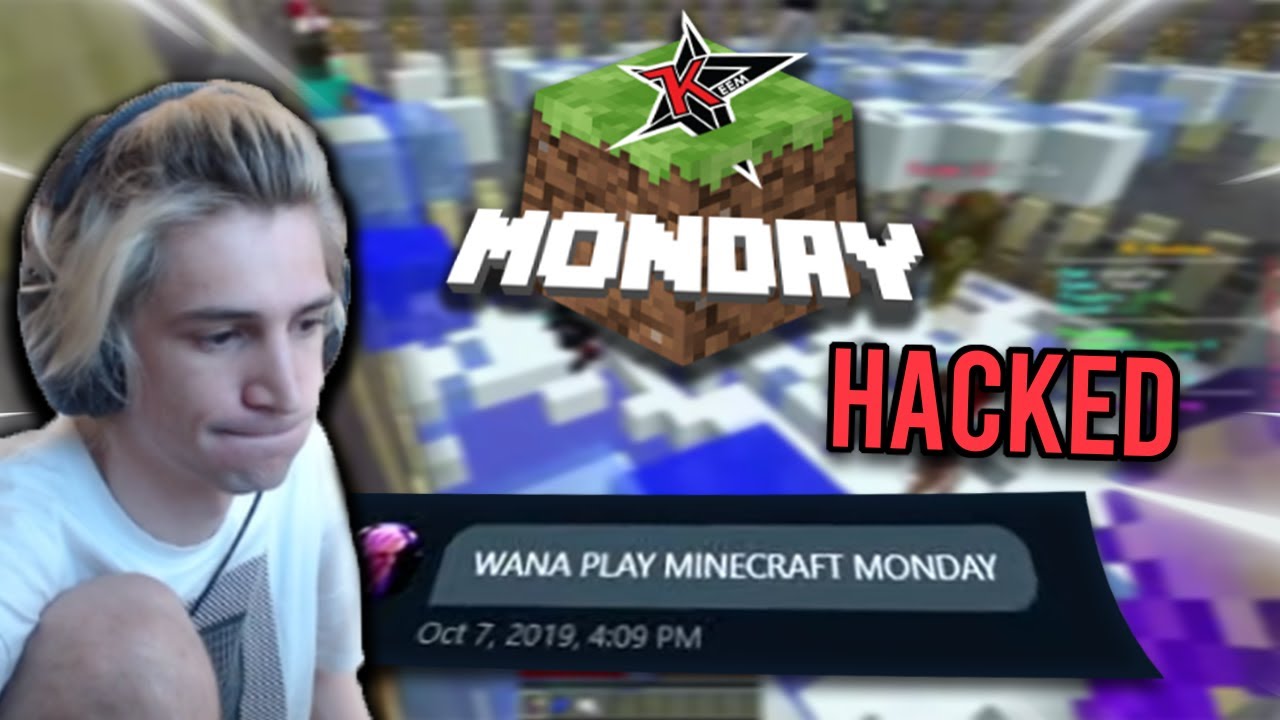 what happened when xQc invited me to Minecraft Mondays (HACKED)