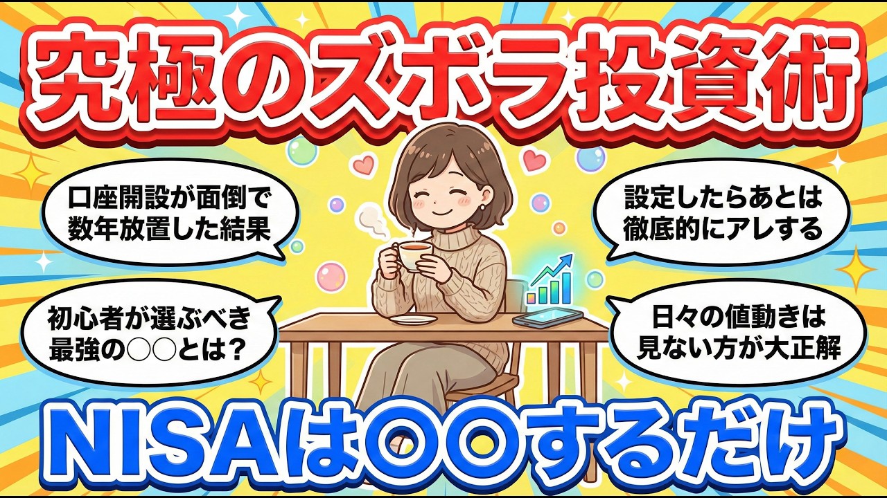 【有益スレ】新NISAの始め方が分からない人へ。口座開設してオルカンを買うだけの最強ズボラ投資術【ガルラジ】