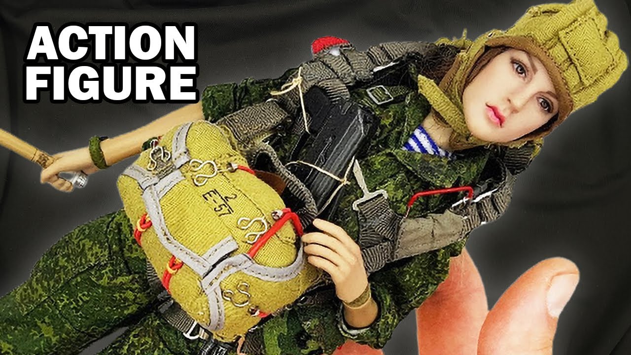 Airborne beauty: Assembling Russian VDV military girl action figure - silent version