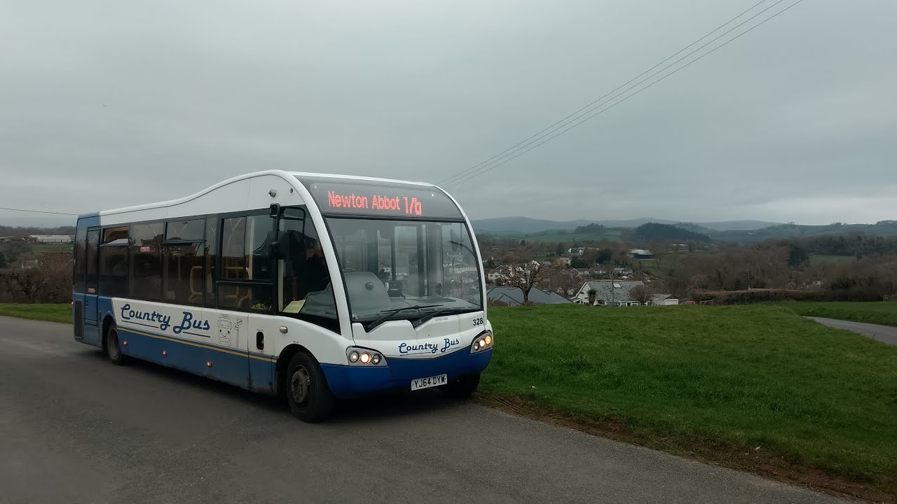 Country Bus 328, YJ64DYW, 176, to Denbury.